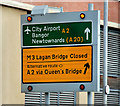 Diversion signs, Belfast (1)