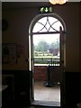 Looking out at the rain, Rowntree Park, York