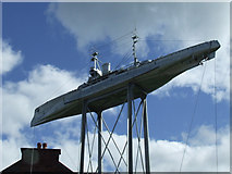 NS4871 : Battleship sculpture by Thomas Nugent