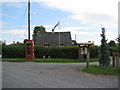 Phone box outside the Village Hall in Awre