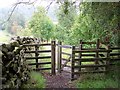 Kissing gate leads to the steps down to Wycoller