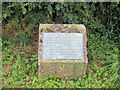 SJ2001 : Maen Beuno standing stone description tablet by John Firth