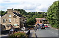 Traffic crossing Compstall Bridge