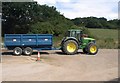 Tractor near West Gomeldon