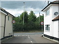 Minor road joins the A376 at Ebford