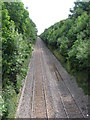 Vale of Glamorgan line near Boverton, looking SE