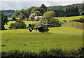 Helicopter in a field, Heol Hir, Thornhill, Cardiff