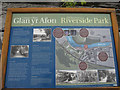 Riverside Park sign, Llangollen