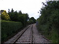 TM4263 : Looking along the railway line to Saxmundham by Geographer