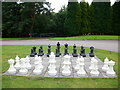 Outdoor chess at the Ben Nevis Hotel