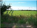 View north-westwards across farmland