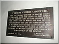 TM2556 : St Peter, Charsfield- commemorative plaque by Basher Eyre