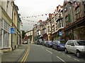 The flags are out in Station Road Llanfairfechan