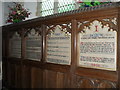 St. Mary, Framsden: devotional texts behind the altar