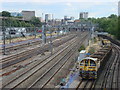 Works train on the Hammersmith and City Line