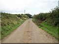 The road east towards Ty Mawr