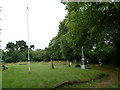 St Laurence, Knodishall: flag pole