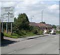 Newbridge Road heading west away from Pentwynmawr