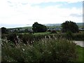 Looking over houses in Mynytho towards Abersoch