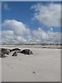 Sand dunes along the Benbecula beach