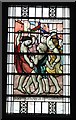 NZ2265 : The Church of St. James and St. Basil, Fenham - stained glass window, west end (detail) by Mike Quinn