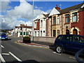 Victoria Road crossing with Addison Road, with Post Office, Aberavon