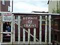 Level crossing at the Romney, Hythe and Dymchurch Railway