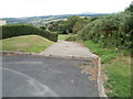 Footpath at the far end of Brynglas Court, Newport