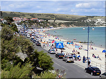 SZ0379 : Beach and Shore Road, Swanage by David Dixon