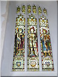 TM1577 : St Nicholas, Oakley: stained glass window (4) by Basher Eyre