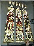 TM1577 : St Nicholas, Oakley: stained glass window (5) by Basher Eyre