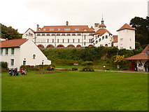 SS1496 : Caldey Island: the abbey by Chris Downer