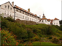 SS1496 : Caldey Island: the abbey from the north by Chris Downer