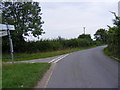 TM3162 : Road to Parham at North Green by Geographer