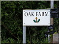 Oak Farm Sign