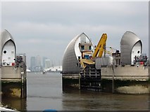 TQ4179 : Thames Flood Barrier, SE7 by Phillip Perry