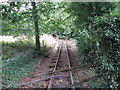 Disused narrow gauge track at Gorebridge Green Farm