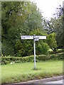 TM4262 : Roadsign on the B1119 Saxmundham Road by Geographer