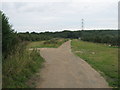 Footpath junction in orchard near Littlebourne Road