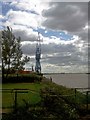 Kingsferry wharf crane on the River Trent