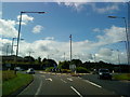 Traffic island on the A658