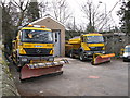 Snowploughs at Roads Depot, Alston