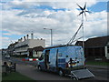 Solar and Wind Powered Van