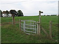 Saxon Shore Way kissing gate near Tinton Manor Farm