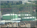 Green gasometers and gas holders from Altitude 360