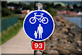 Cycle path sign, Whiteabbey