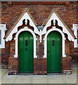 Pair of porches with Victorian bargeboards, Wynn