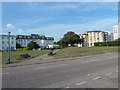 Open space and the Ocean View Hotel, East Overcliff Drive