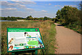 Information board for new reed beds