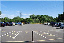 TQ6960 : Main car park, Leybourne Lakes Country Park by N Chadwick